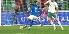 Italia-Irlanda del Nord 2-0, il mancino di Kean colpisce il palo ed entra in rete