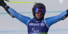 Paralimpiadi, Giacomo Bertagnolli sfiora l'oro nel SuperG VI. Il video della discesa