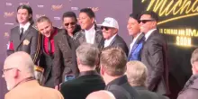La famiglia Jackson a Berlino per la premiere del film biografico"Michael"