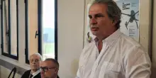 Roberto Fiore a Predappio per "La fine dell'antifascismo" nel giorno della Liberazione