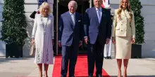 Carlo III e Camilla a Washington, l'incontro con Trump e il discorso al Congresso