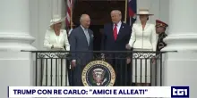 Trump con Re Carlo: "Amici e alleati"