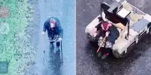 Ucraina, donna anziana salvata con un robot dalla linea del fronte