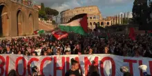 Flotilla, dal Colosseo in migliaia in corteo verso la stazione Termini