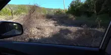 Incendio monte Faeta, camera car lungo le pendici bruciate