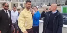 ATP Roma, Djokovic arriva in piazza del Popolo e incomincia ad allenarsi