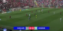 Cagliari-Udinese 0-2, la sintesi della partita
