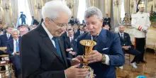 Coppa Italia, Sergio Mattarella riceve Lazio e Inter al Quirinale
