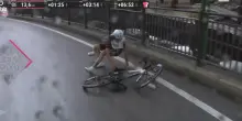 Giro d&rsquo;Italia: Arrieta ed Eulalio cadono, si rialzano e lottano fino alla fine