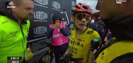 Giro d&rsquo;Italia: l&rsquo;ultimo chilometro di Vingegaard che vince la Formia-Blockhaus di 244 km