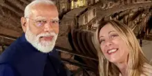 Meloni con Modi al Colosseo: "Benvenuto amico mio"