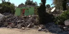 Bolsena, la villetta distrutta dopo l'esplosione che ha ucciso il proprietario