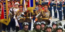 Truppe nordcoreane partecipano alla parata del Giorno della Vittoria