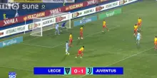 Lecce-Juventus 0-1, la sintesi della partita