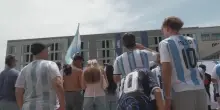 I tifosi accolgono la squadra argentina a Kansas City