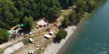 Ragazzina scomparsa nell'Adda: le ricerche dei vigili del fuoco. Le immagini dal drone