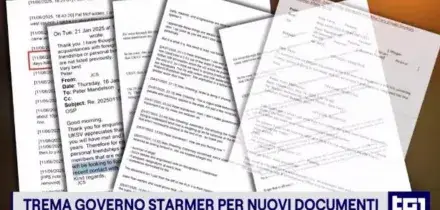 Oltre 1500 pagine di documenti di Lord Mandelson resi pubblici, governo britannico nella bufera