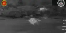 Esacotteri "Mangas" del gruppo Vostok delle Forze Armate russe bombardano a Zaporizhzhia
