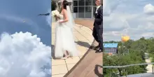 Sposarsi sotto i droni a Zaporizhzhia -VIDEO