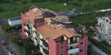 Maltempo nel veronese, tetti scoperchiati a Bussolengo