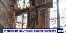 Santa Croce, in anteprima gli affreschi di Giotto restaurati