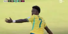 Coppa del Mondo FIFA 2026, il gol di Vinicius Junior per il pareggio del Brasile contro il Marocco