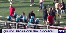 Aggressione choc allo stadio: tifosi contro i giocatori