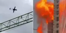 Attacco con droni alla raffineria di Mosca: il momento dell'esplosione