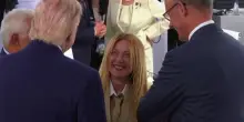 &laquo;Siamo sempre stati amici&raquo;, la battuta di Meloni con Trump a margine del G7