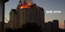Il grattacielo in fiamme all'alba di Kiev: missili e droni russi sulla capitale ucraina