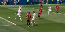 Spagna-Austria, il gol del vantaggio spagnolo lo segna Oyarzabalol