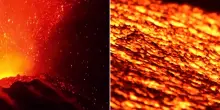 L'eruzione dell'Etna illumina la notte siciliana: il bagliore della lava in quota
