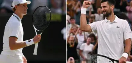 Wimbledon, in campo Sinner-Djokovic: 6-4 nel primo set; 2-3 nel secondo
