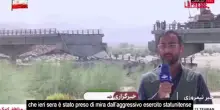 Bandar Abbas, il ponte abbattuto dai raid Usa