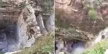 India, crollano le cave di marmo: il video dell'impressionante cedimento a Makrana