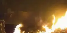 Atto vandalico a Medjugorje, il momento in cui viene appiccato l'incendio in chiesa