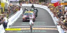 Tour de France, 6&ordf; tappa Pau - Gavarnie - G&egrave;dre: vince in solitaria Tadej Pogacar