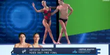 Nuoto artistico, la gara di Filippo Pelati e Lucrezia Ruggiero nel duo misto