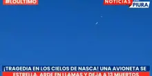Per&ugrave;, il video dello schianto dell'aereo da turismo ripreso da testimoni a terra