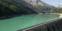 Nei laghi artificiali fino al 50% di acqua in meno rispetto alla scorsa estate a Gioveretto