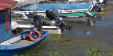 Siccit&agrave; nel Pavese, il fiume Ticino in crisi idrica: barche in secca