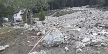 Maltempo in val di Fiemme, due frane nella valle di Stava. Chiusa la provinciale