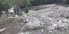 Frane in val di Fiemme: colate detritiche in Trentino, scesi 22mila metri cubi di materiale
