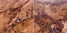 Il terreno frana all'improvviso: il momento del crollo della miniera d&rsquo;oro in Centrafrica