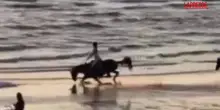 Belen cade da cavallo sulla spiaggia e pubblica il video: &laquo;Regola numero 1. Rialzarsi sempre&raquo;