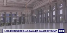 Trump "di buon umore" per il s&igrave; della Corte Suprema alla nuova ballroom