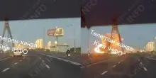 Il momento dell'attacco al Ponte Nord di Kiev, infrastrutture colpite due giorni di seguito