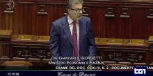 Giorgetti alla Camera illustra le linee guida del documento programmatico di finanza pubblica