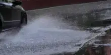 Maltempo in Liguria, pioggia intensa a Nervi