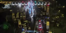 Protesta dei Tir, manifestanti bloccano temporaneamente il casello di San Gregorio